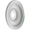 Ekena Millwork Cole PVC Medallion (Canopies up to 6"), 22"OD x 3 1/2"ID x 1"P, Universal Pearl Metallic Sea Mist CMP22COFSM - alternate 3